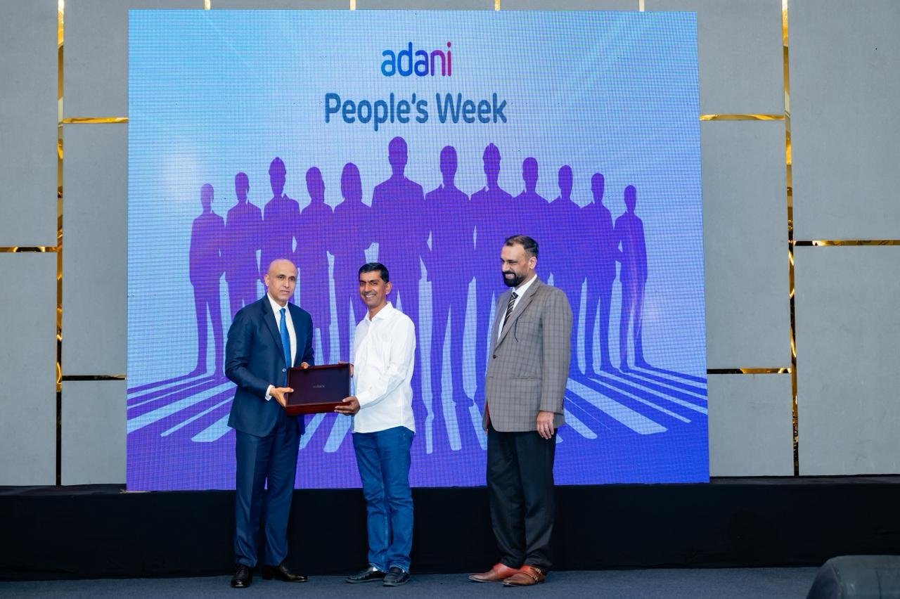 Felicitation by Adani Representative